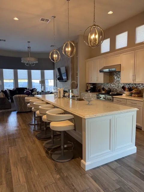 Deep cleaned kitchen in a Greater Charlotte home